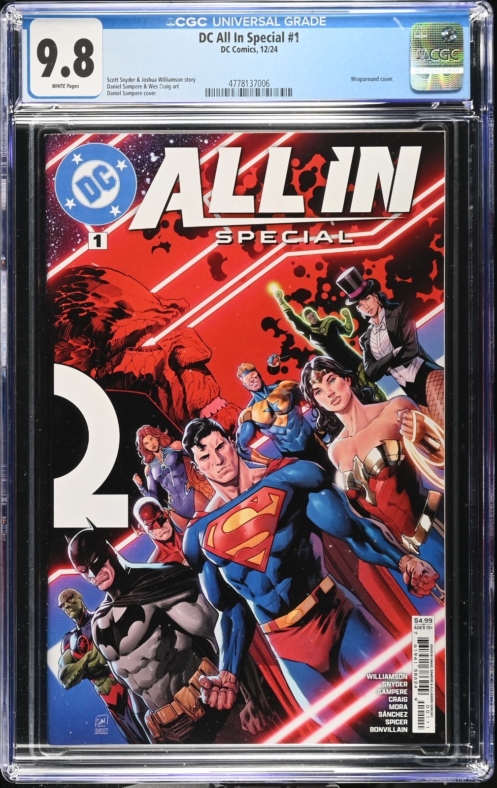Dc All in Special #1 CGC 9.8 1st Print 1stAbsolute Batman Wonder Woman Superman Dc All in Special #1 CGC 9.8 1st Print 1stAbsolute Batman Wonder Woman Superman