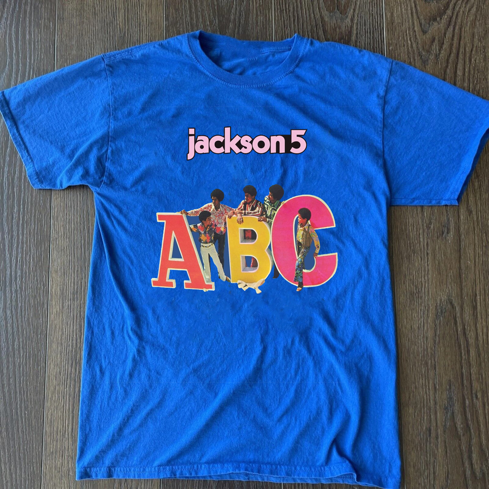 The Jackson 5 - ABC Royal Blue Cotton Shirt All size S-5XL TU716