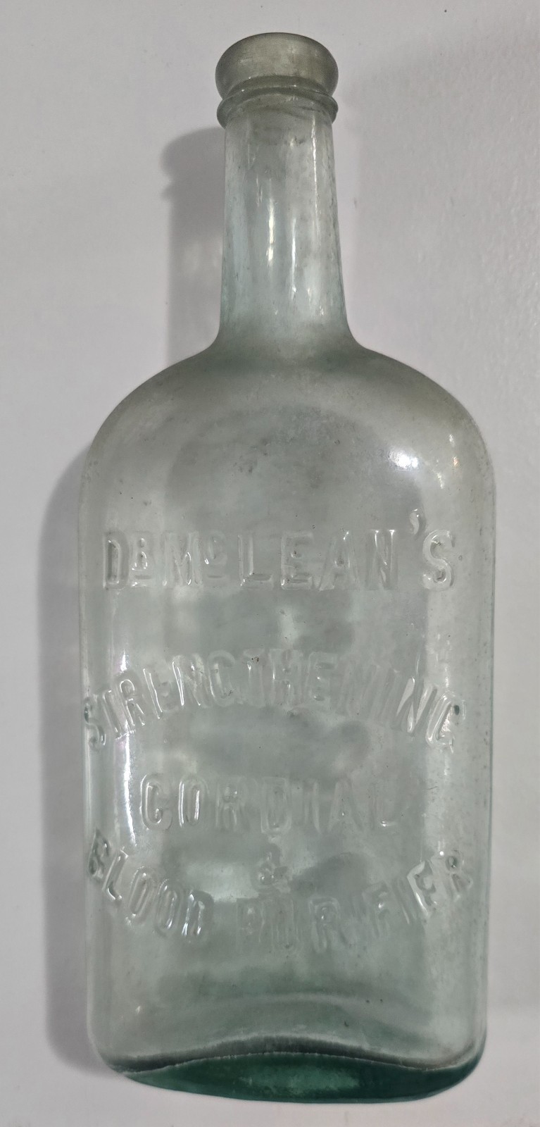 Antique Bottle Dr McLean\'s Strengthening Cordial & Blood Purifier 9\ Antique Bottle Dr McLean\'s Strengthening Cordial & Blood Purifier 9\
