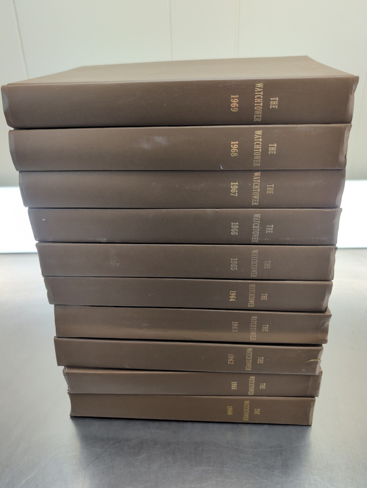 THE WATCHTOWER Bound, Lot Of 9 Books, 1960 to 1969 Jehovah's Witness THE WATCHTOWER Bound, Lot Of 9 Books, 1960 to 1969 Jehovah's Witness