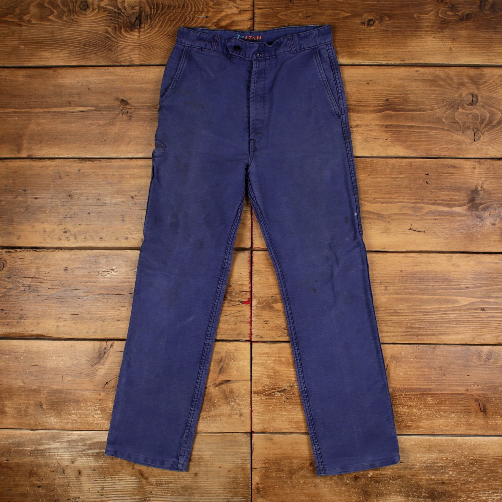 Vintage Adolphe Lafont French Workwear Trousers Pants 29x30 Mens 60s Moleskin Vintage Adolphe Lafont French Workwear Trousers Pants 29x30 Mens 60s Moleskin