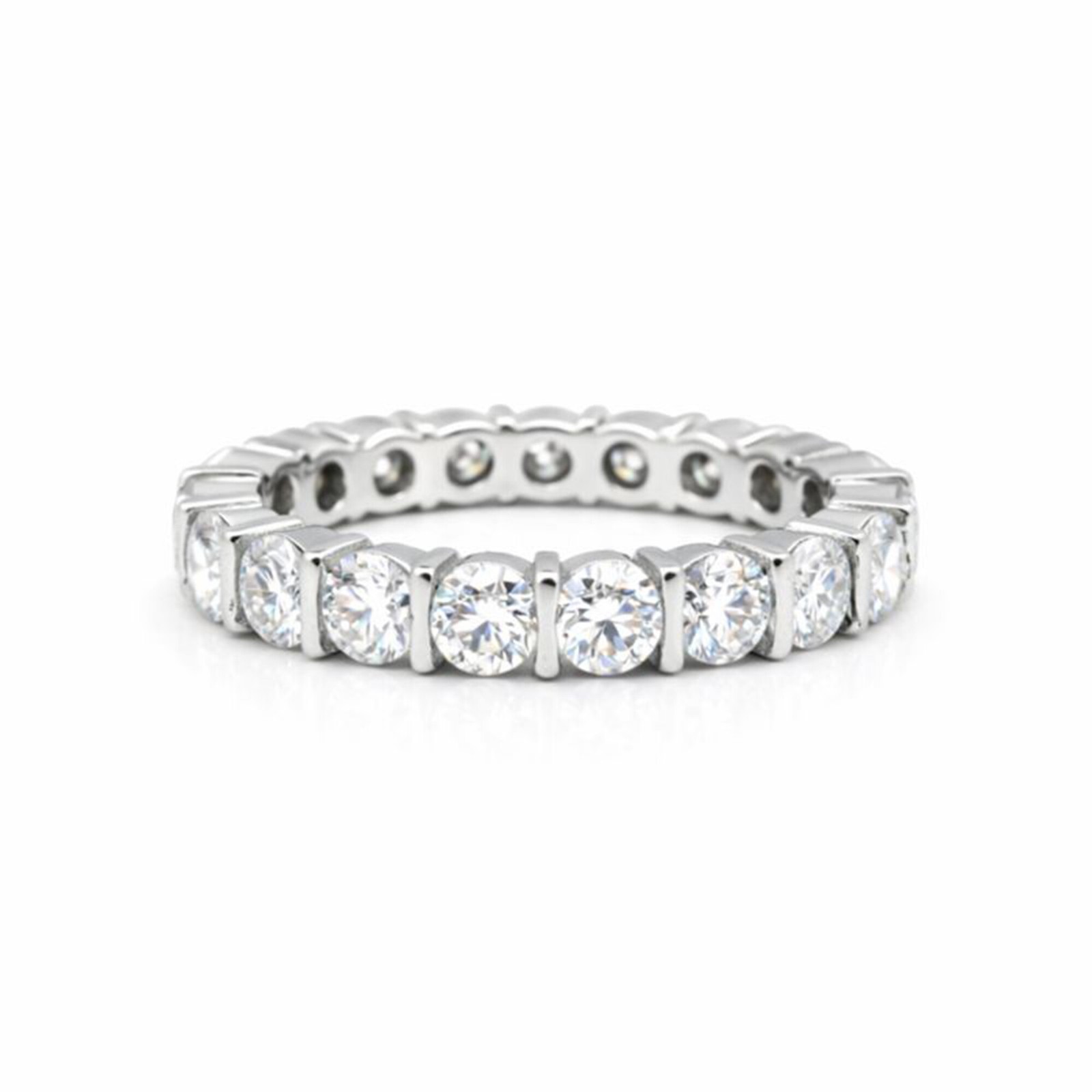 1.00 Ct Round Cut Lab Grown Diamond Ring E VS1 Certified 925 Sterling Silver 1.00 Ct Round Cut Lab Grown Diamond Ring E VS1 Certified 925 Sterling Silver