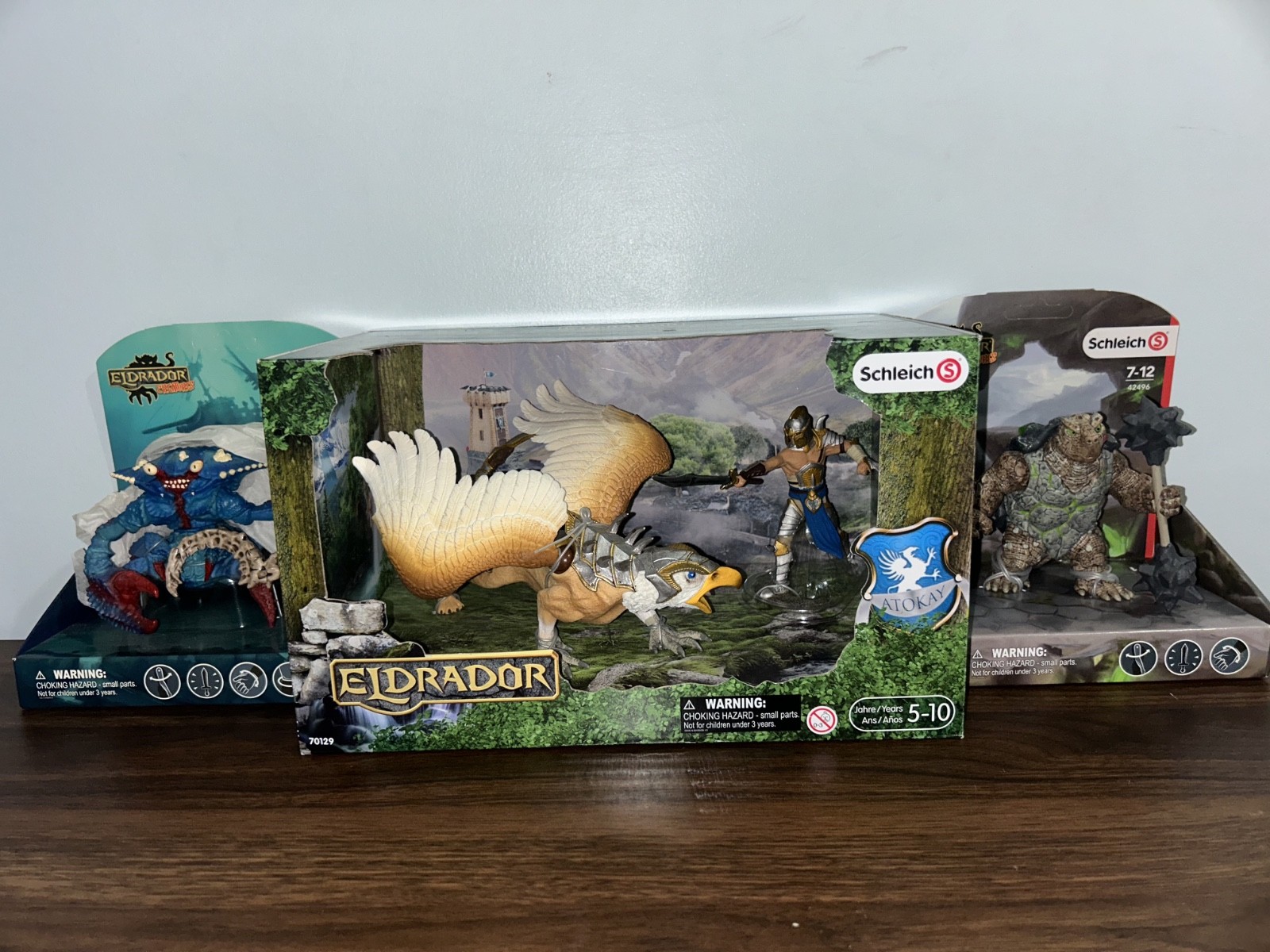 Brand New Retired Eldrador Collection Lot Battle Crab & Turtle, Griffin Warrior