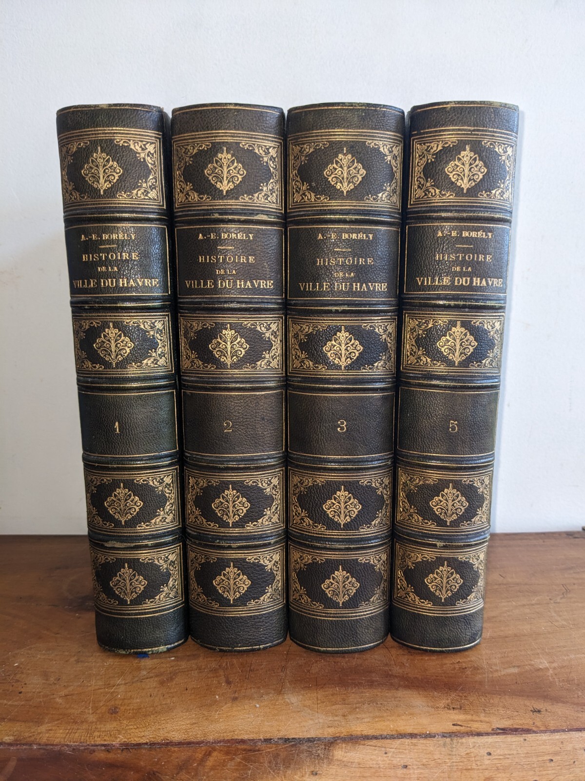 antique book-M. Borely - Histoire de la ville du Havre 4/5 -1880-85
