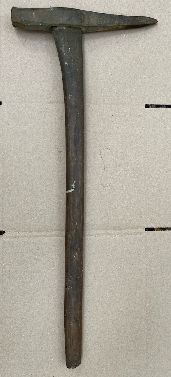 antique copper mining pick hammer axe found in the  Keweenaw area