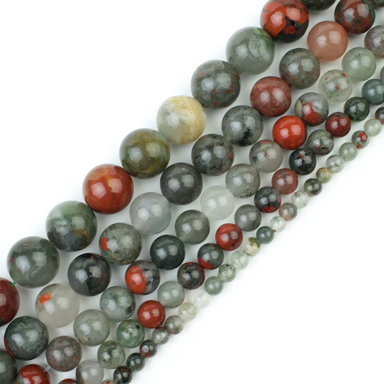 Natural Gemstone Beads Round Jewelry Making Strand Healing 4mm 6mm 8mm 10mm 12mm