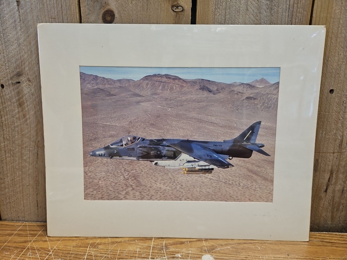 McDonnell Douglas/British Aerospace AV-8B Harrier Print Vtg NOS 8\