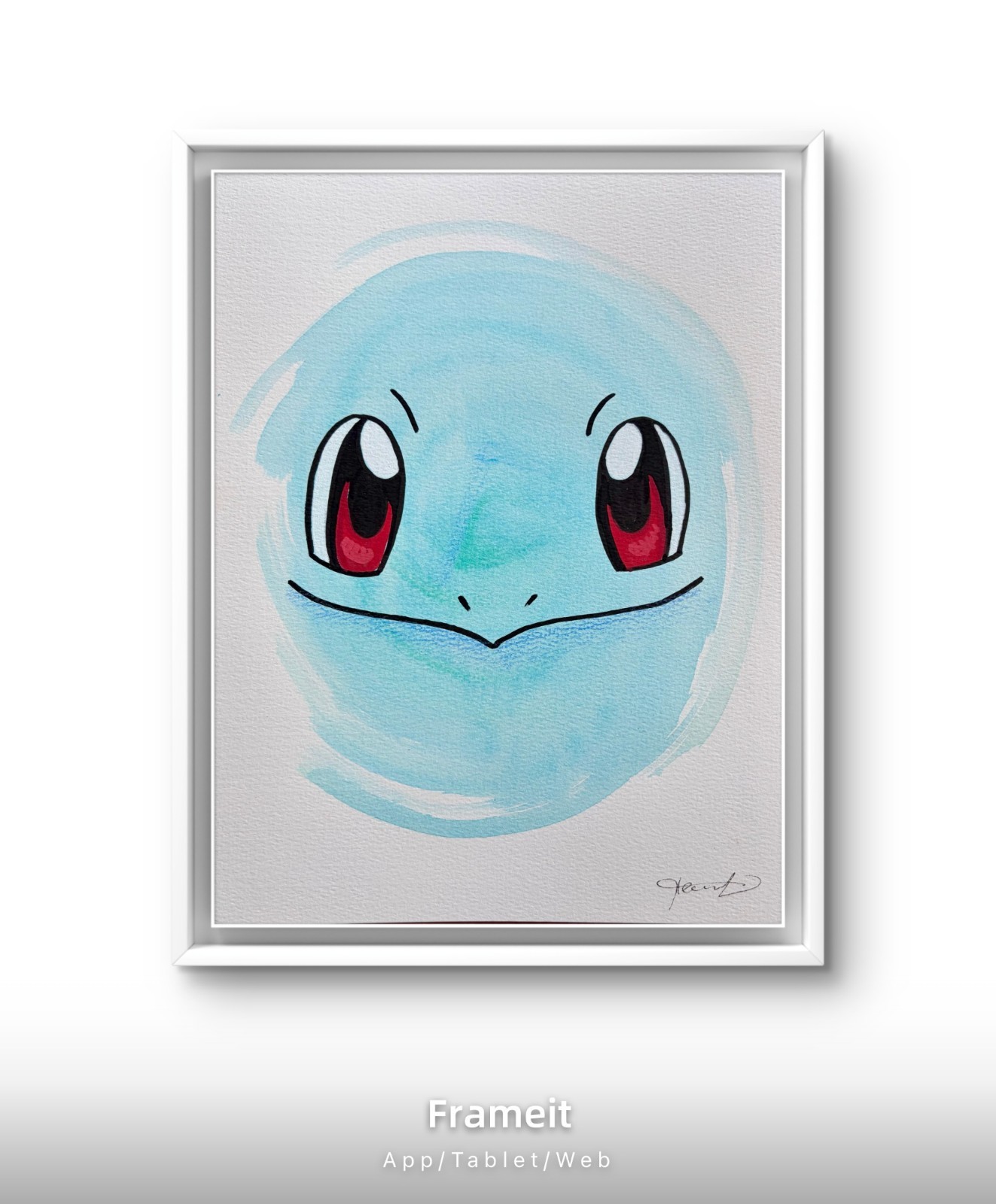 Original Squirtle By Alannah Dyer- Acrylic 9x12 in. Pokémon Pikachu Fanart Anime Original Squirtle By Alannah Dyer- Acrylic 9x12 in. Pokémon Pikachu Fanart Anime
