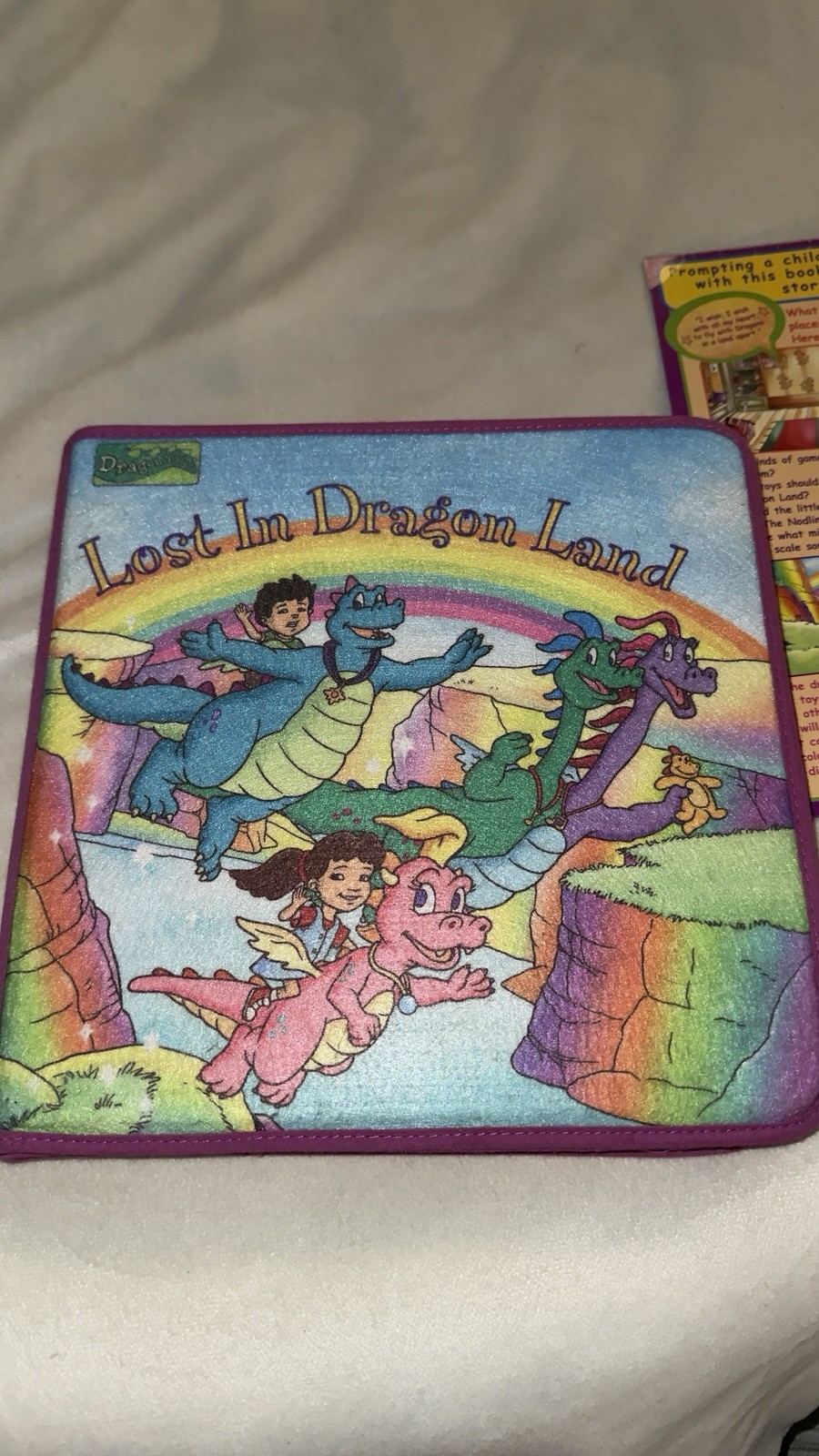 Vintage 2002 Dragon Tales “Lost In Dragon Land” Felt Interactive Playset Book Vintage 2002 Dragon Tales “Lost In Dragon Land” Felt Interactive Playset Book