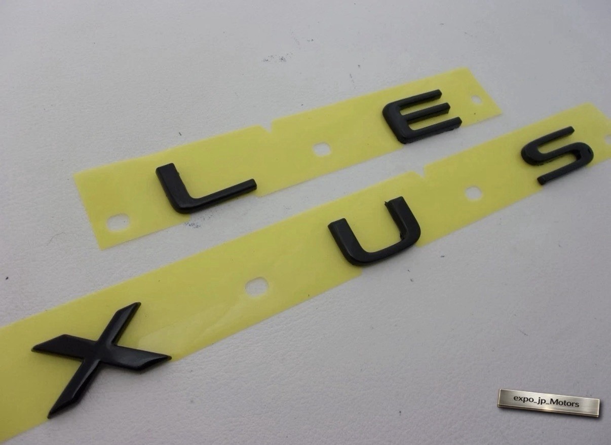 2023-2026 Lexus RX500h LEXUS Rear Emblems Gloss Black Color 202 OEM