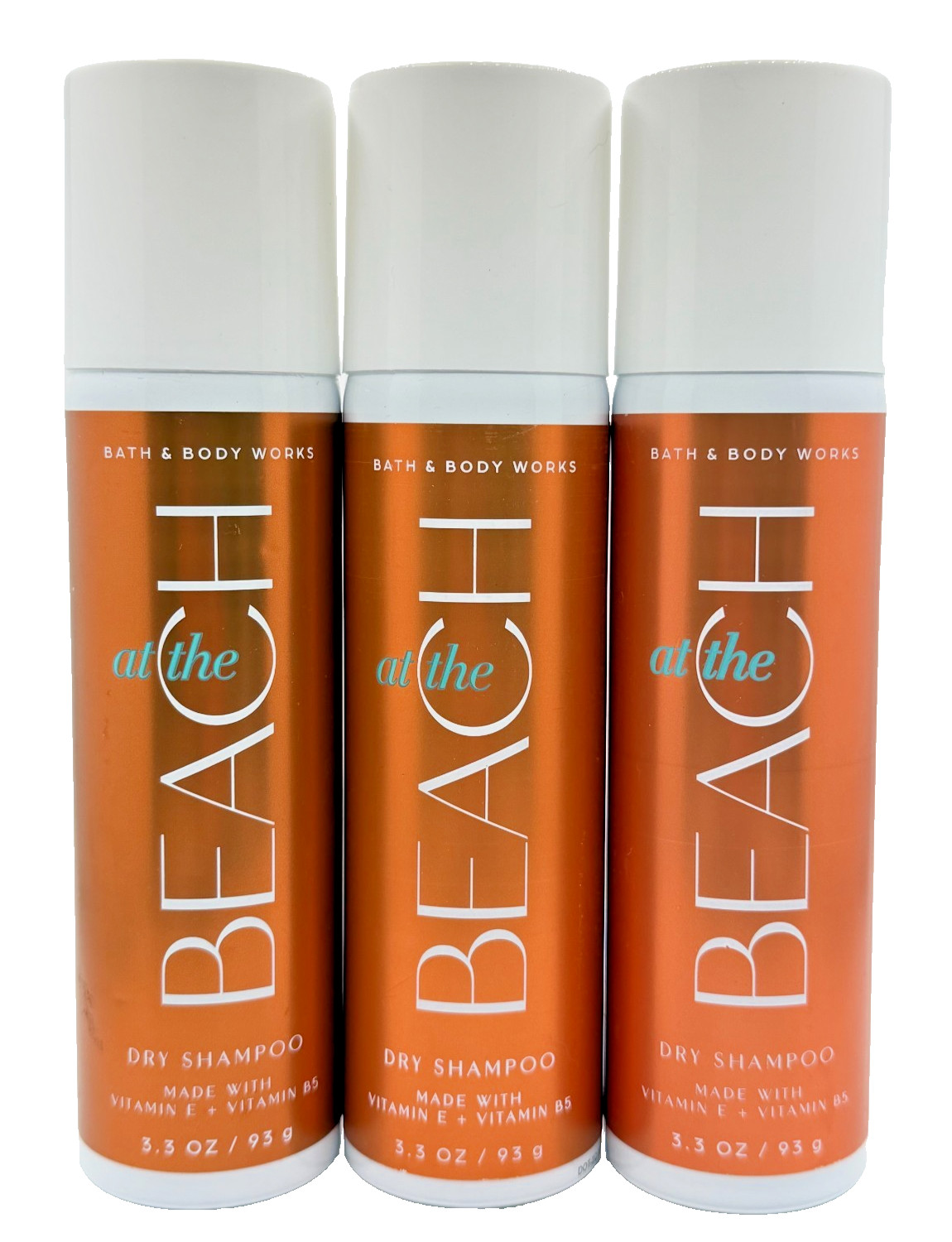 NEW Bath & Body Works Lot of 3 Bottles At The Beach Dry Shampoo 3.3 oz Full Size NEW Bath & Body Works Lot of 3 Bottles At The Beach Dry Shampoo 3.3 oz Full Size