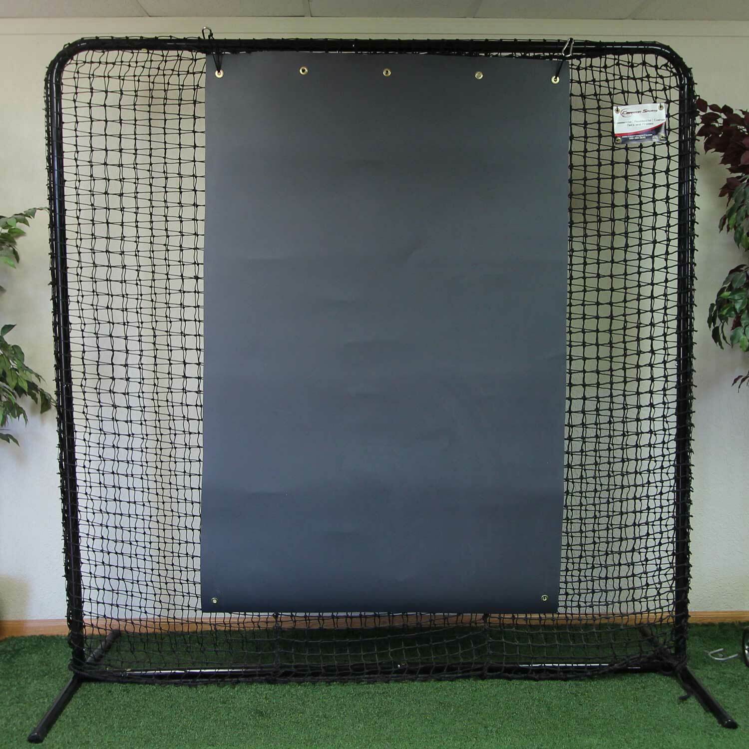 Jones-Sports 4\' x 6\' Heavy-Duty Rubber Backstop with Nylon Core for Batting Cage