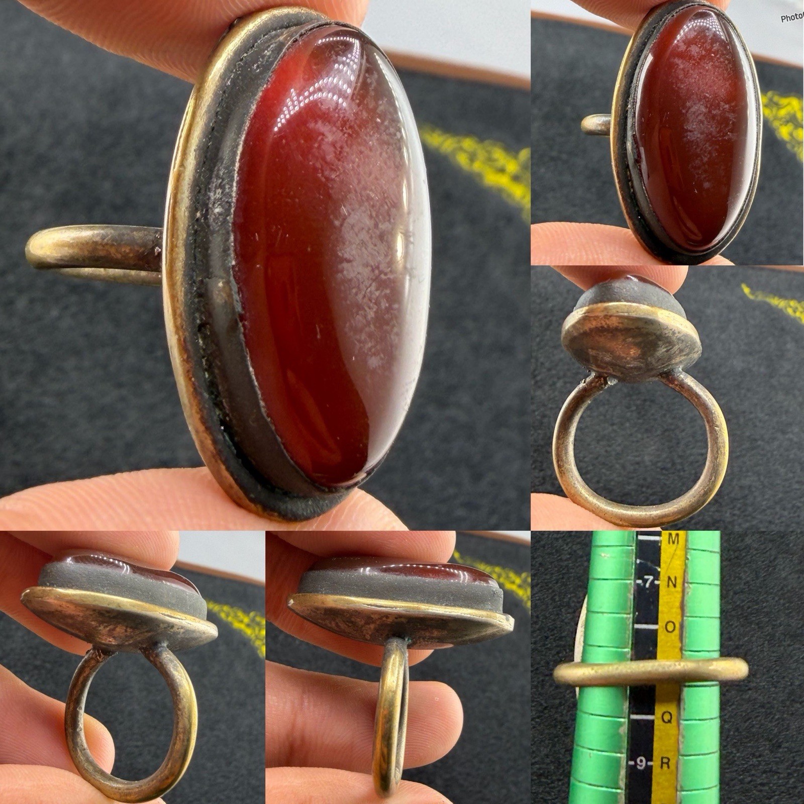 Yemeni Old Carnelian Haqeeq Stone Lovely Ring Yemeni Old Carnelian Haqeeq Stone Lovely Ring