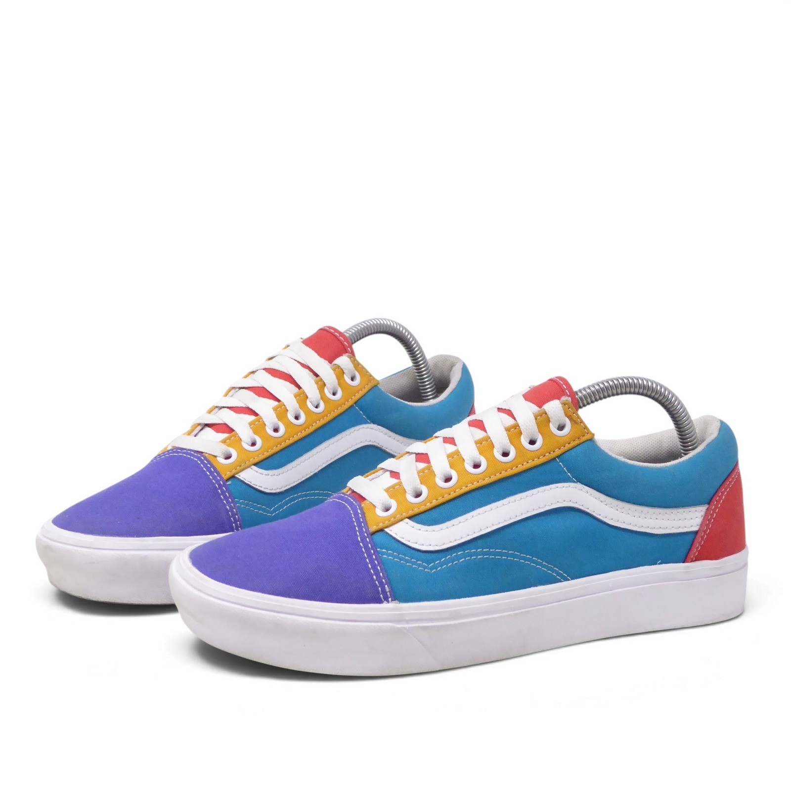 Vans ComfyCush Old Skool Low Top Colorblock Sneakers Multi Mens 8.5 / Womens 10