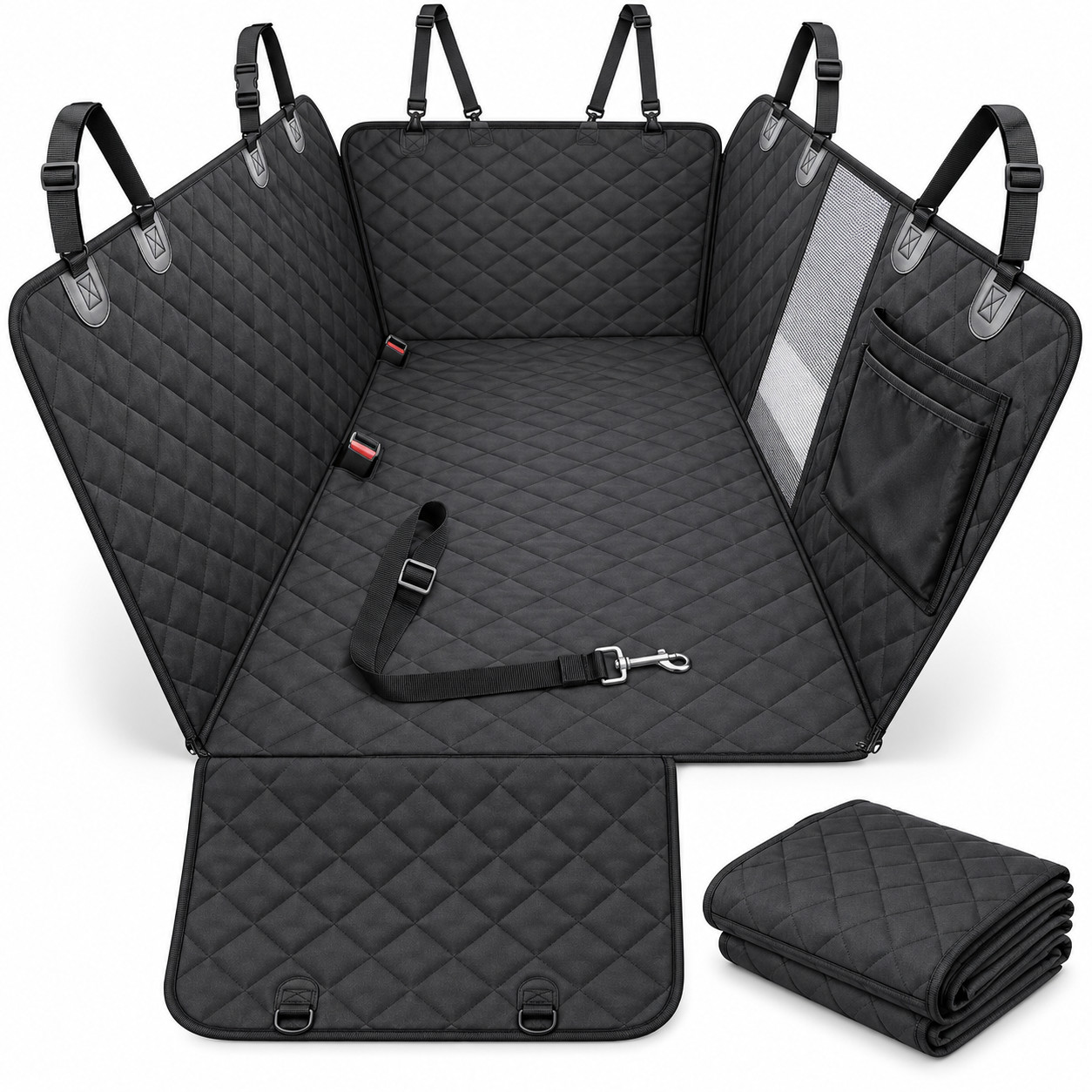 Dog Car Seat Cover / Waterproof / Back Seat / Hammock / Pet Protector / BLACK