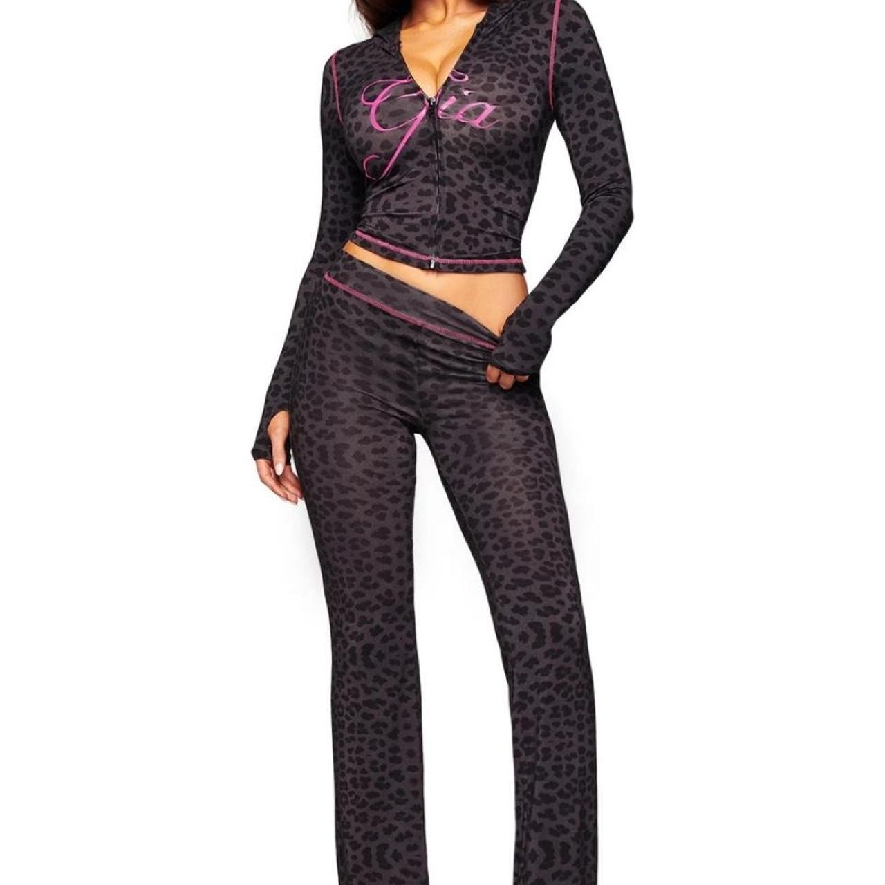 Iamgia Women\'s Black and Multi Joggers-tracksuit Iamgia Women\'s Black and Multi Joggers-tracksuit