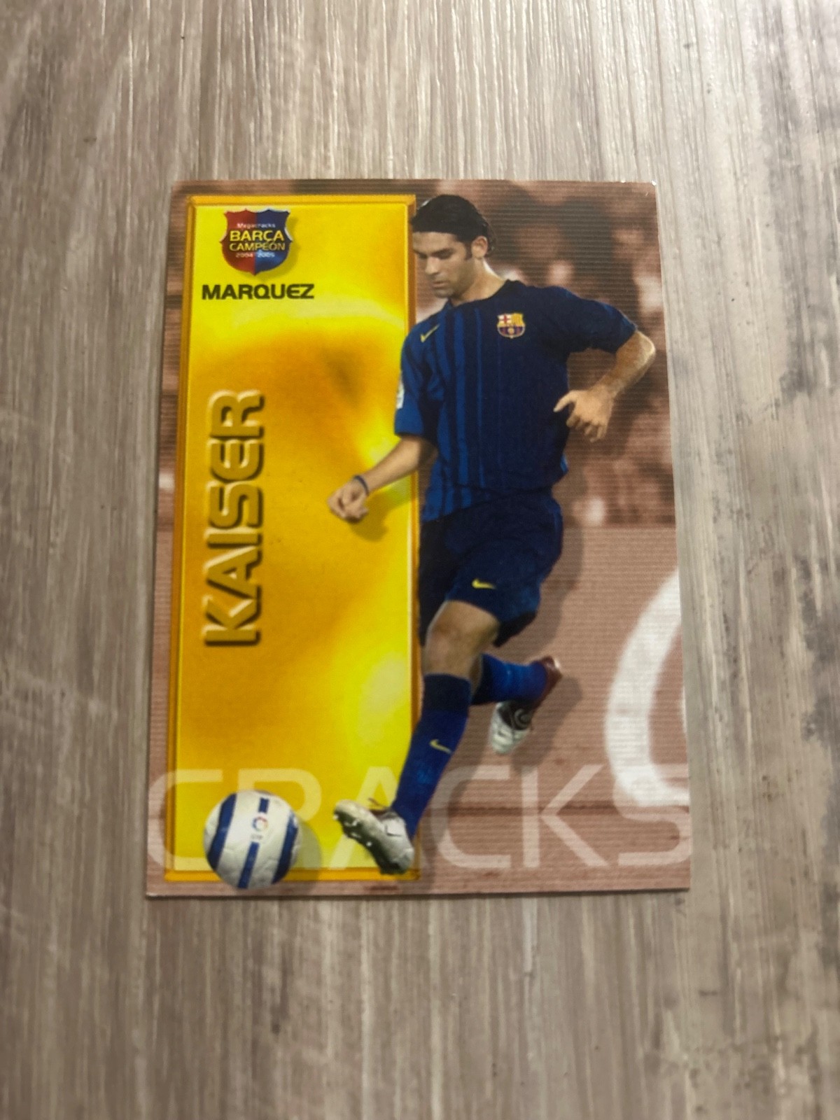 2004-05 Panini Megacracks Rafael Marquez Kaiser #98 Barca 2004-05 Panini Megacracks Rafael Marquez Kaiser #98 Barca
