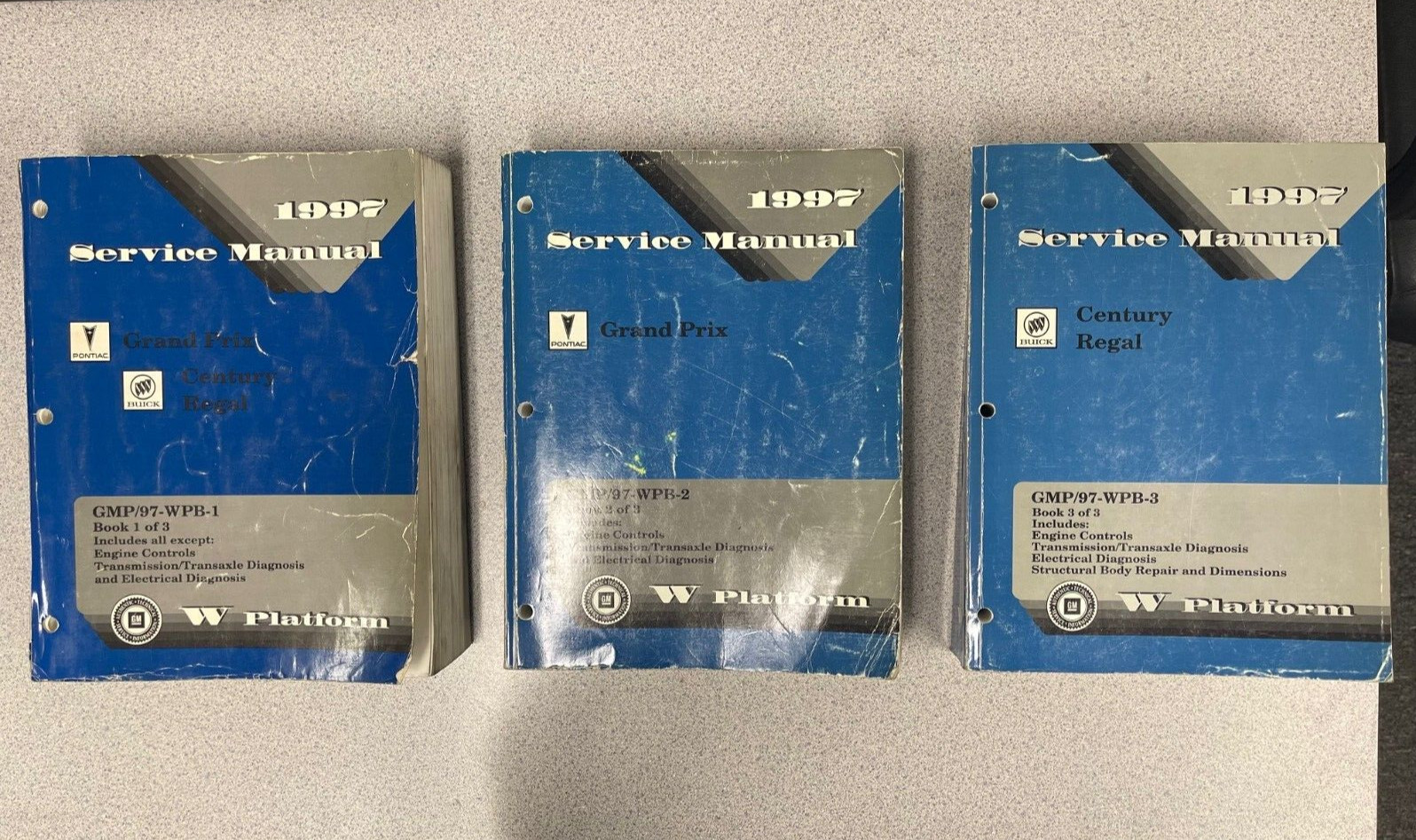 Original 1997 Grand Prix, Century, Regal SERVICE REPAIR MANUAL (3 Volumes) Original 1997 Grand Prix, Century, Regal SERVICE REPAIR MANUAL (3 Volumes)