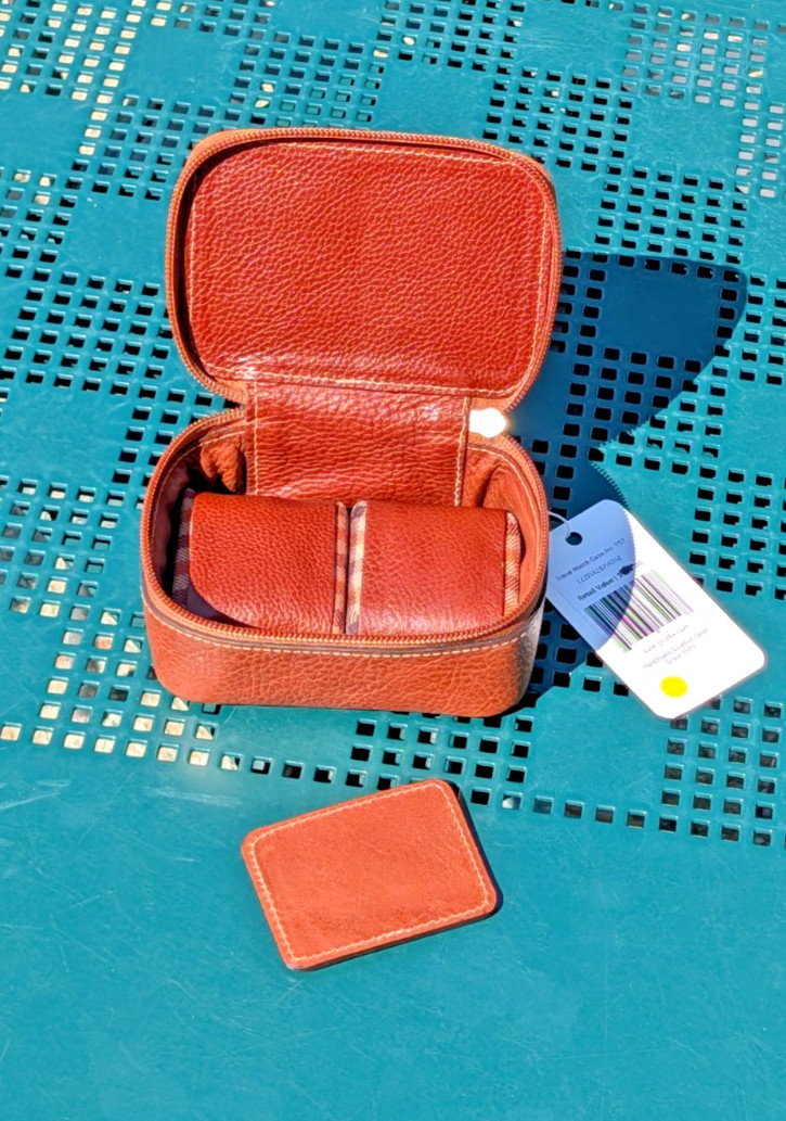 Ghurka Travel Watch Case No. 257 - Brown Leather - BRAND NEW w/TAGS