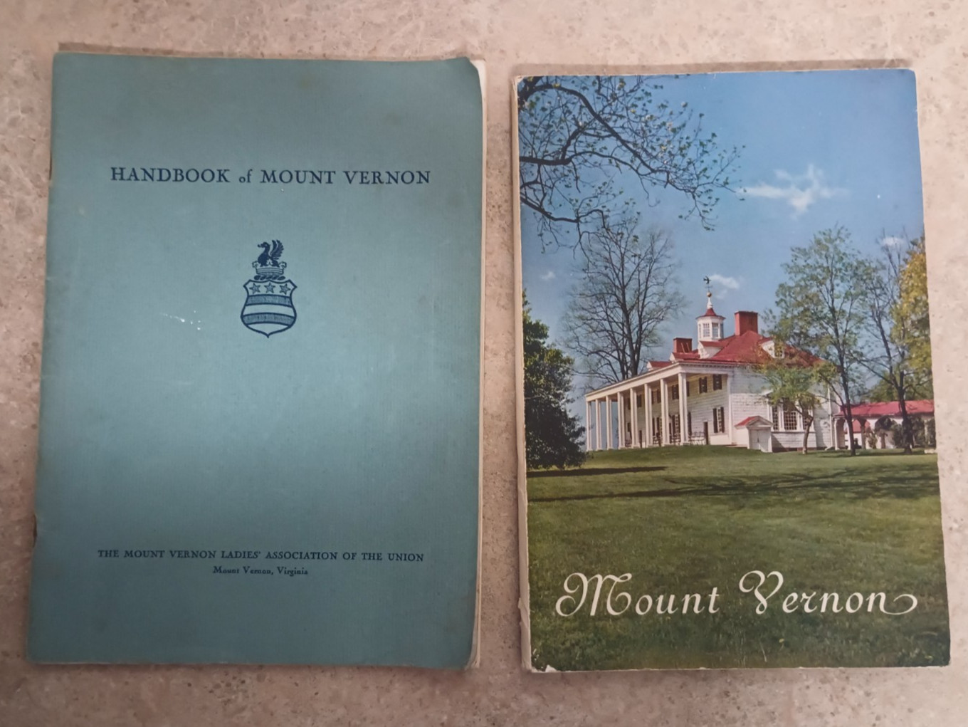 Vtg Mount Vernon Books 1947 US History President Washington Photo Handbook PB Vtg Mount Vernon Books 1947 US History President Washington Photo Handbook PB