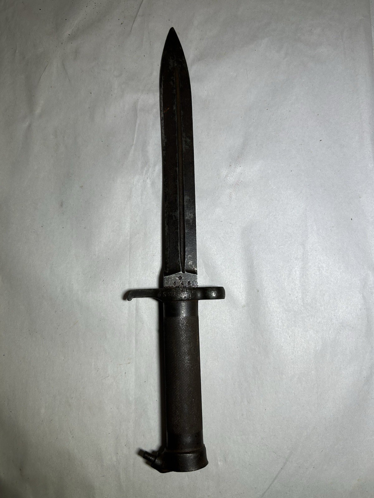 Vintage Swedish M1896 Mauser Bayonet Knife Marked Military Army Collectible Vintage Swedish M1896 Mauser Bayonet Knife Marked Military Army Collectible