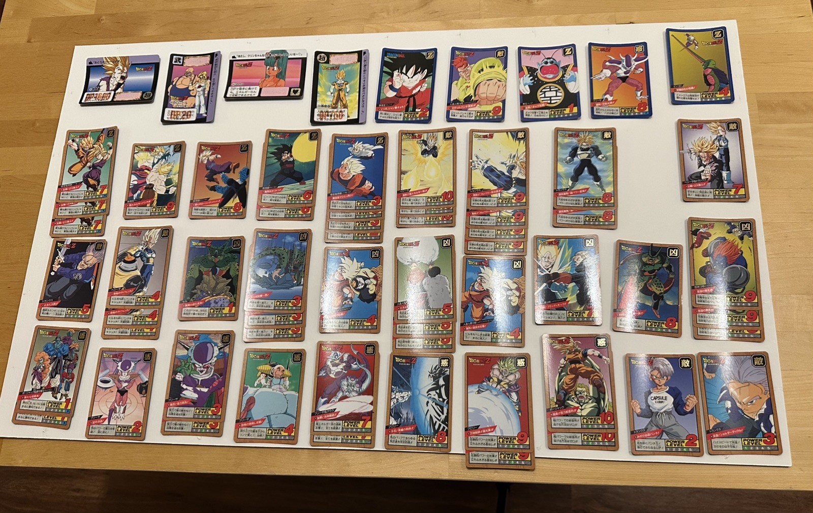 Dragon Ball Z CARDDASS Lot Bandai 1992 1993 1994 Japan Vintage Authentic Dragon Ball Z CARDDASS Lot Bandai 1992 1993 1994 Japan Vintage Authentic