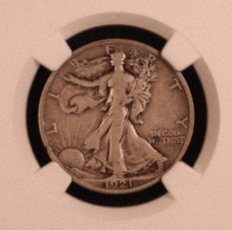 1921-P Walking Liberty Half Dol. As shown in the figure - Very Fine Condition 1921-P Walking Liberty Half Dol. As shown in the figure - Very Fine Condition