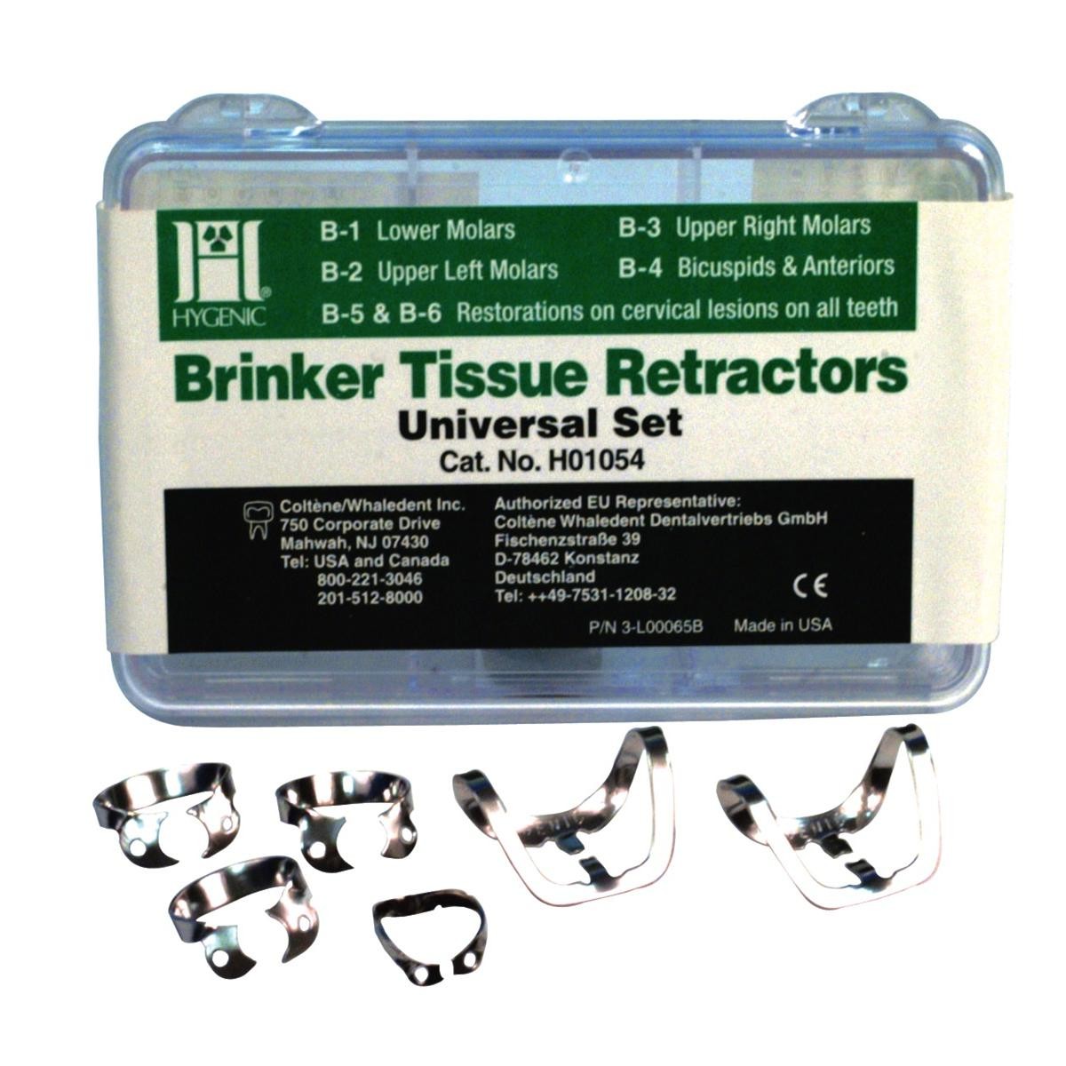 Coltene H01054 Hygenic Brinker Clamps Universal Clamp Set B1,B2,B3,B4,B5,B6