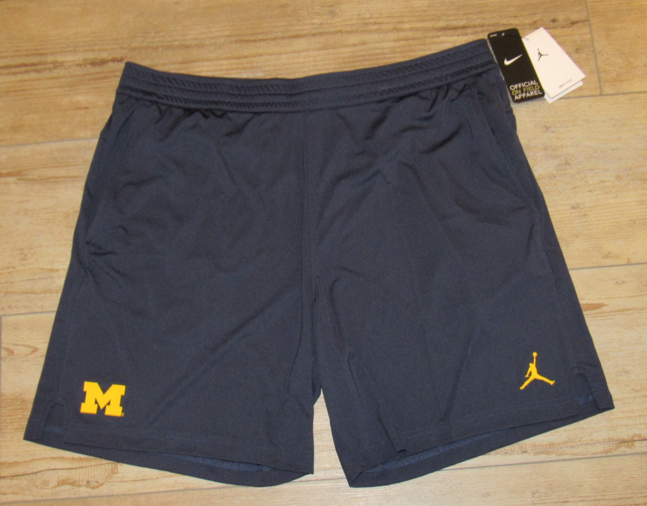 Air Jordan Michigan Wolverines On-Field Football Blue Shorts size Men's 2XL
