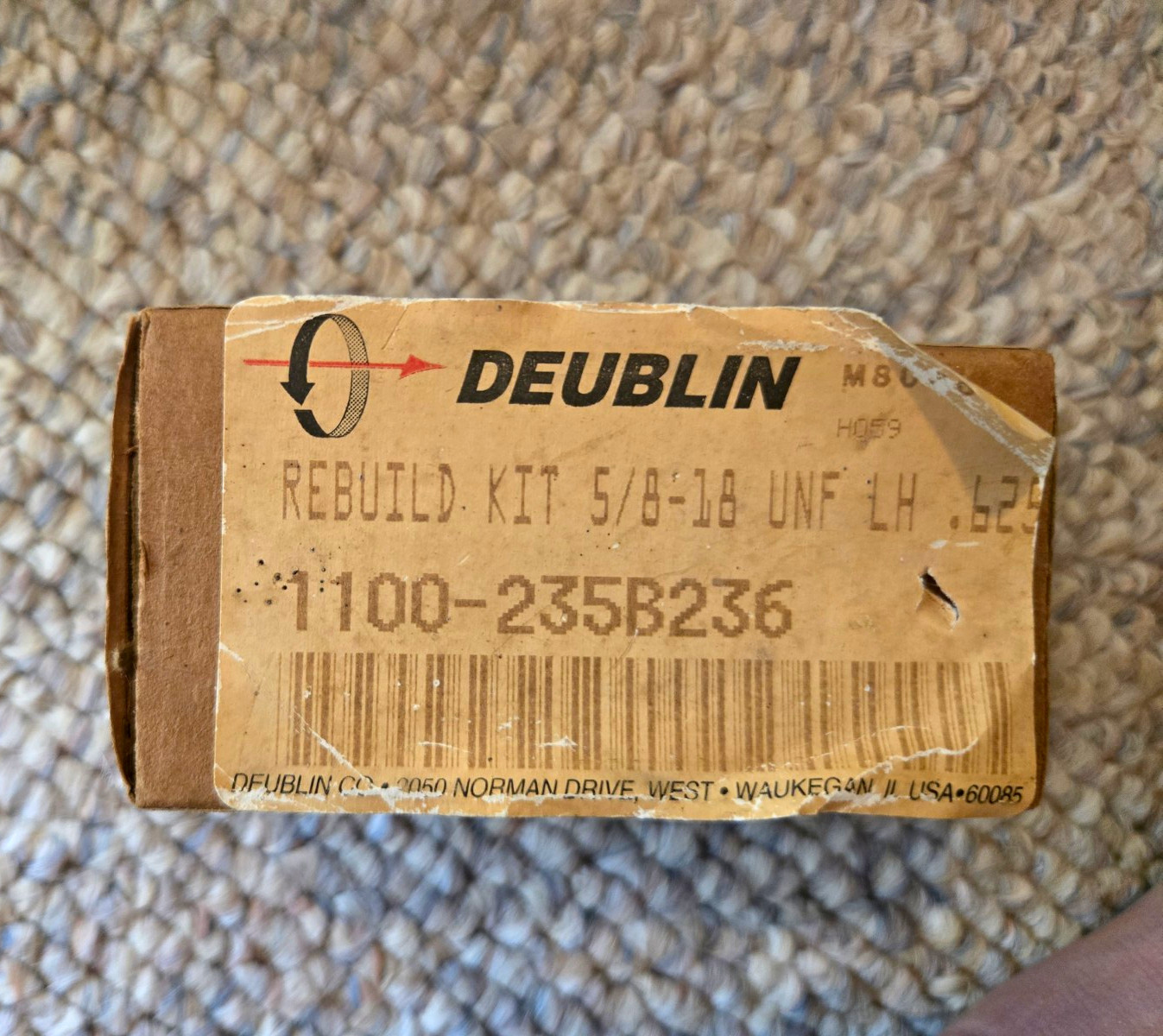 Deublin Rotary Union Hydraulic 5/8-18 UNF LH Model 1100-235B236 MPN 1100-235B236 Deublin Rotary Union Hydraulic 5/8-18 UNF LH Model 1100-235B236 MPN 1100-235B236