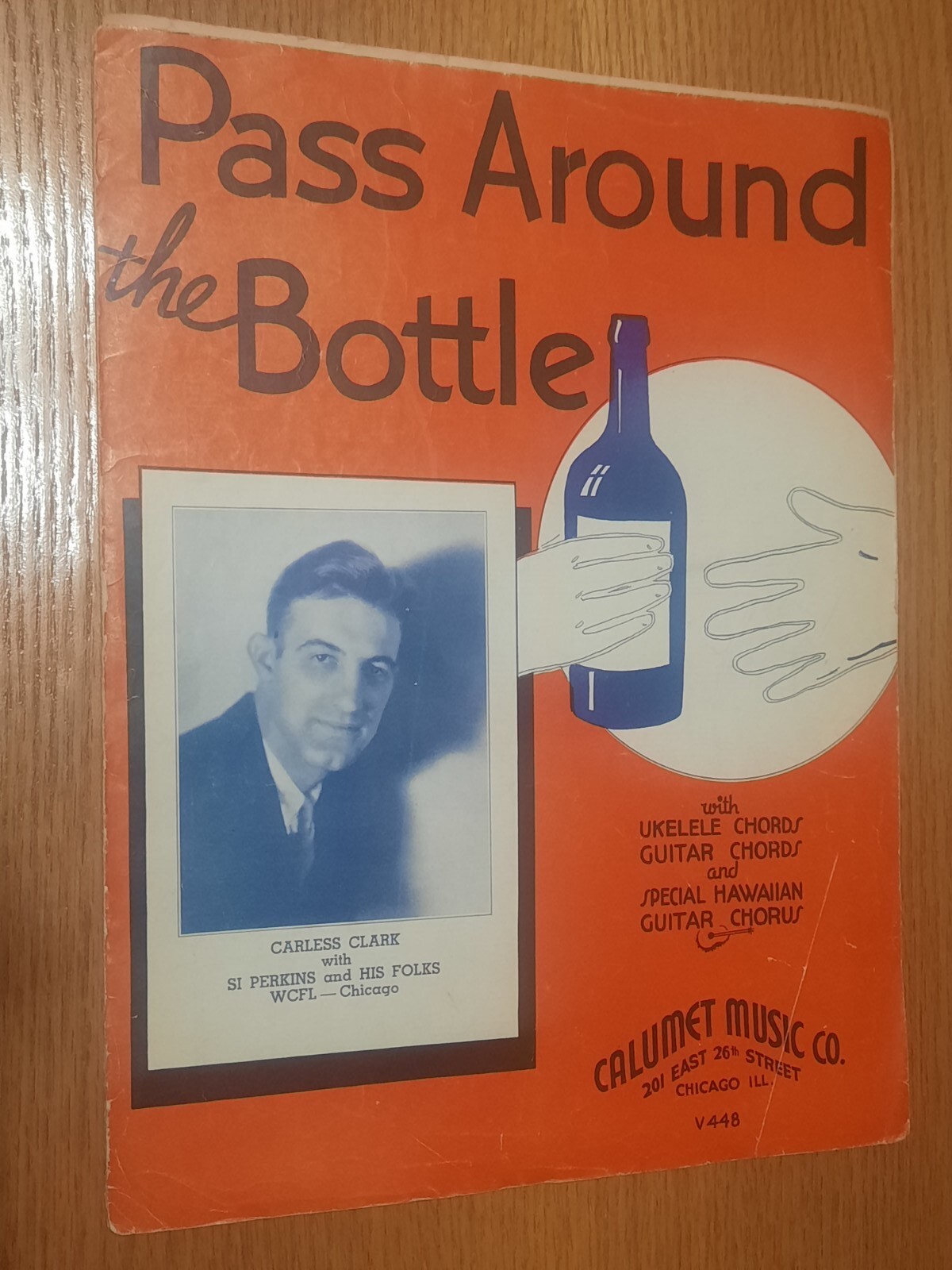Pass Around the Bottle by Carless Clark w/ Ukulele & Guitar Chords Sheet Music