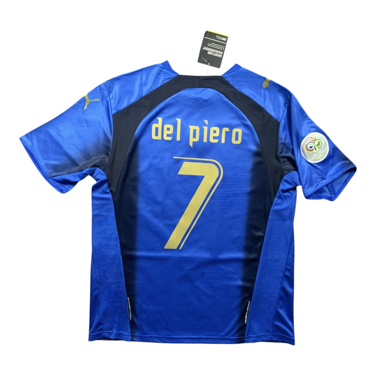 Del Piero #7 Italy 2006 World Cup Home Jersey Retro Shirt - Men’s Sizes - NEW