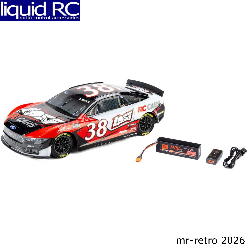 Losi 1122638 1/12 NASCAR RC Race Car Zane Smith No. 38 2026 Losi Ford Mustang