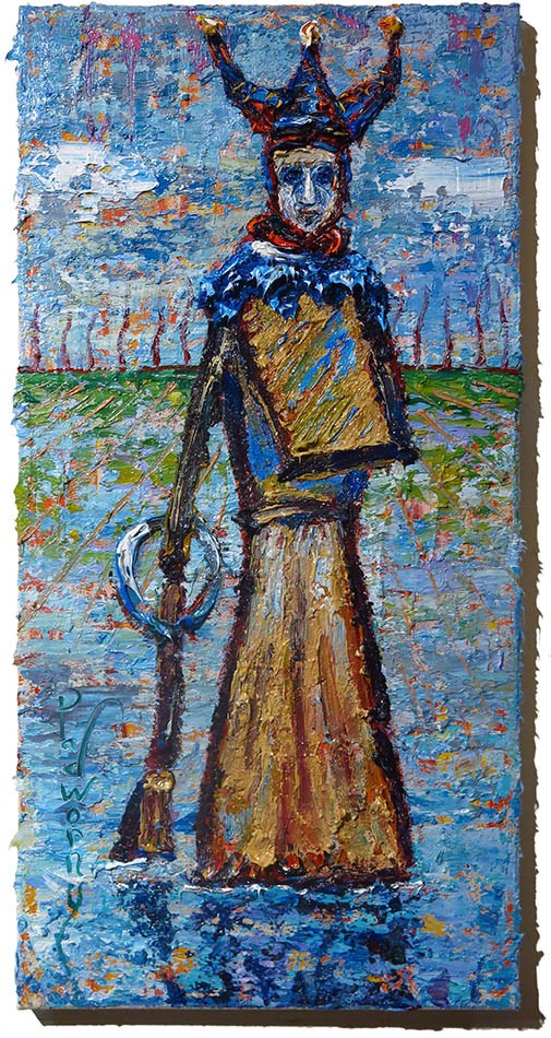 ORIGINAL OIL PAINTING█REALISM POP█ART SIGNED PORTRAIT SPIRITUAL HISTORICAL  24