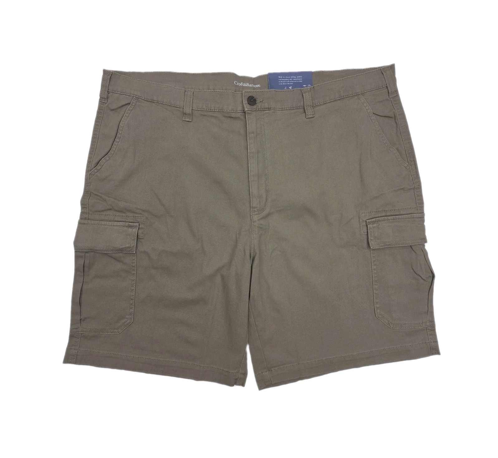 Croft & Barrow Cargo Shorts Ultimate Comfort Men Sz 44 Brown 9\ Croft & Barrow Cargo Shorts Ultimate Comfort Men Sz 44 Brown 9\