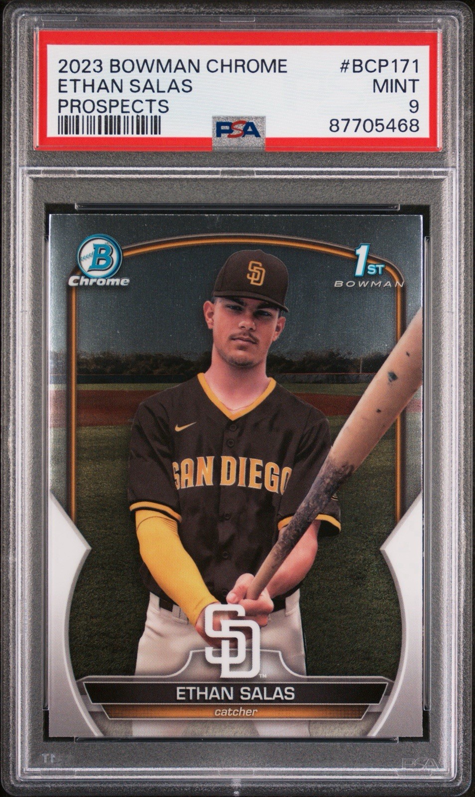 2023 Bowman Chrome - Prospects Ethan Salas #BCP-171 1st Bowman - PSA 9 2023 Bowman Chrome - Prospects Ethan Salas #BCP-171 1st Bowman - PSA 9