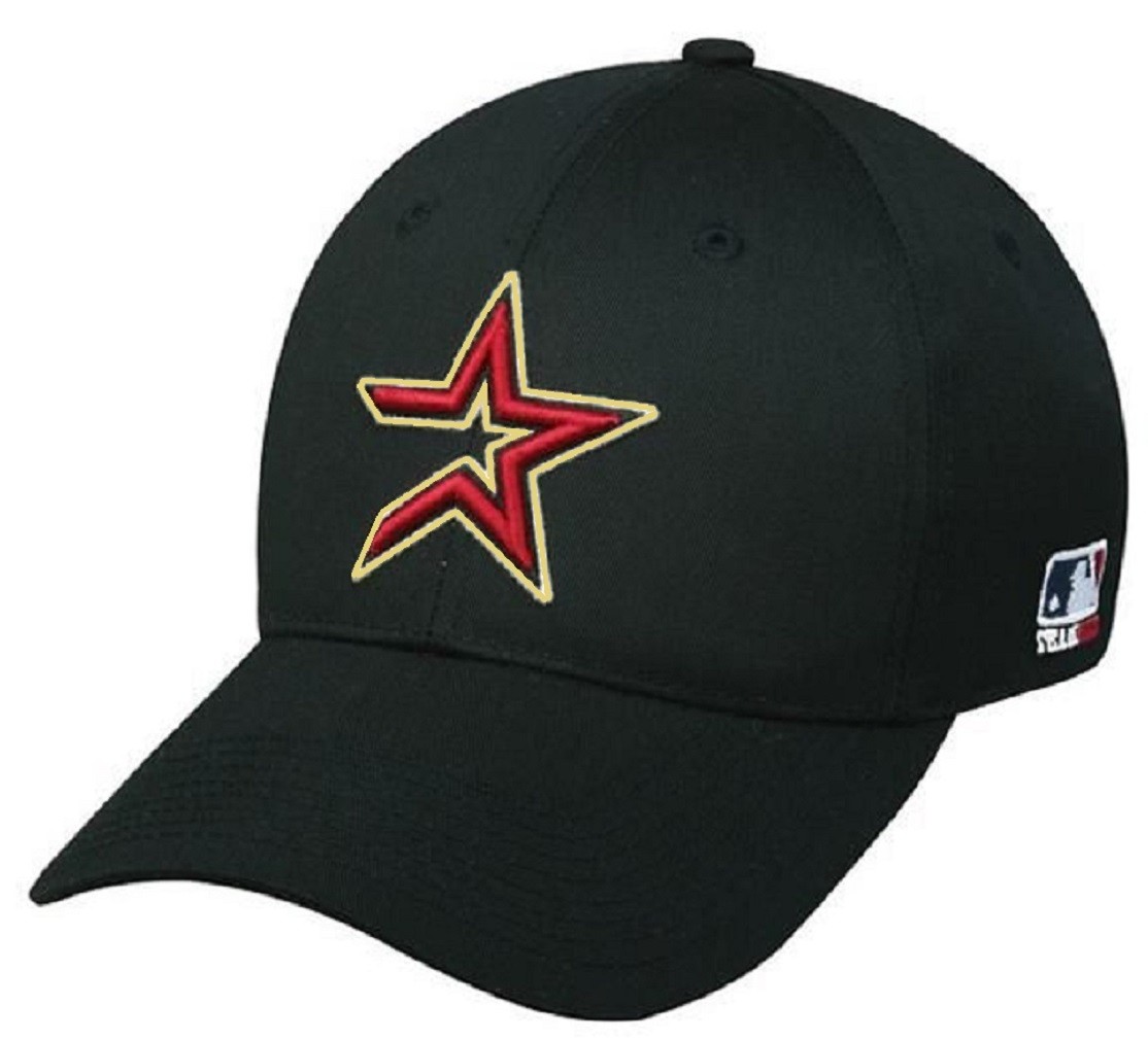 Houston Astros MLB Throwback Retro Hat Cap Black / Red Star Adult Men Adjustable Houston Astros MLB Throwback Retro Hat Cap Black / Red Star Adult Men Adjustable