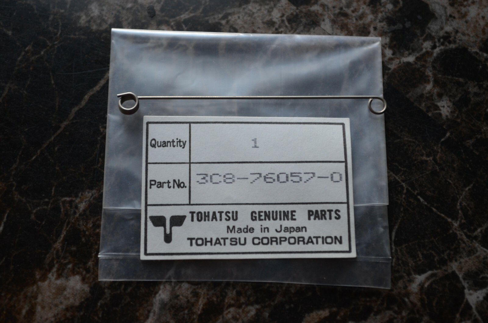 NOS OEM TOHATSU NISSAN SOLENOID CHOKE HOOK #3C8-76057-0 2002-2005 M 40 50