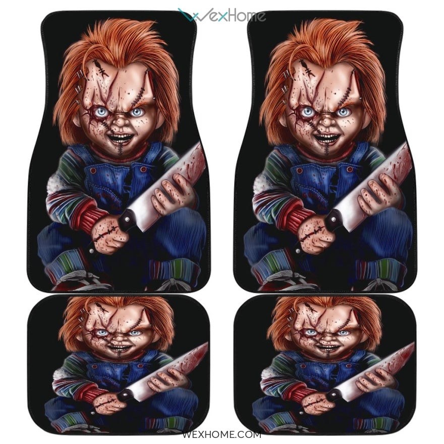 Chucky Horror Film Car Floor Mats Movie Fan Gift for SUV Sedan Truck Decor