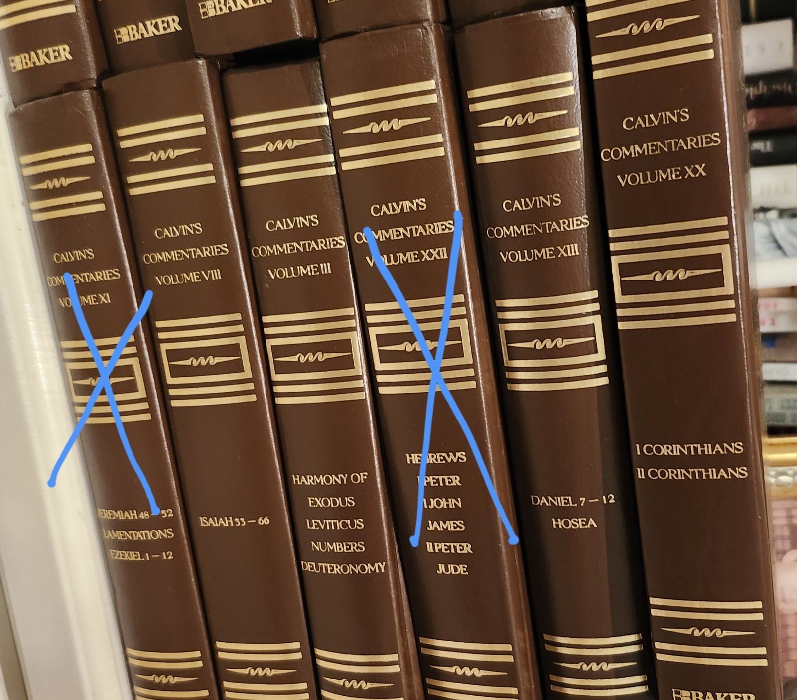 9 Calvin's Commentaries Baker 2003 Selling Individually Read Descript