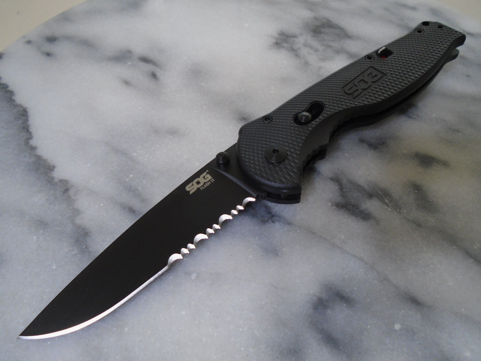 SOG Flash II Assisted Open Pocket Knife Arc Lock Folder Aus-8 TFSA-98-42-102 New SOG Flash II Assisted Open Pocket Knife Arc Lock Folder Aus-8 TFSA-98-42-102 New