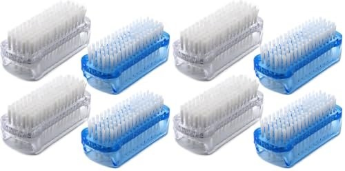 Nail Brush Set: 4 Pieces Two Sided Scrubbers for Hands, Toes, Nails Nail Brush Set: 4 Pieces Two Sided Scrubbers for Hands, Toes, Nails