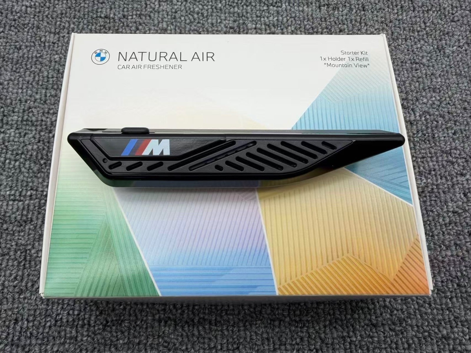 BMW M Natural Air Black Car Freshener Starter Kit 83125A7DC77 US Fast shipping