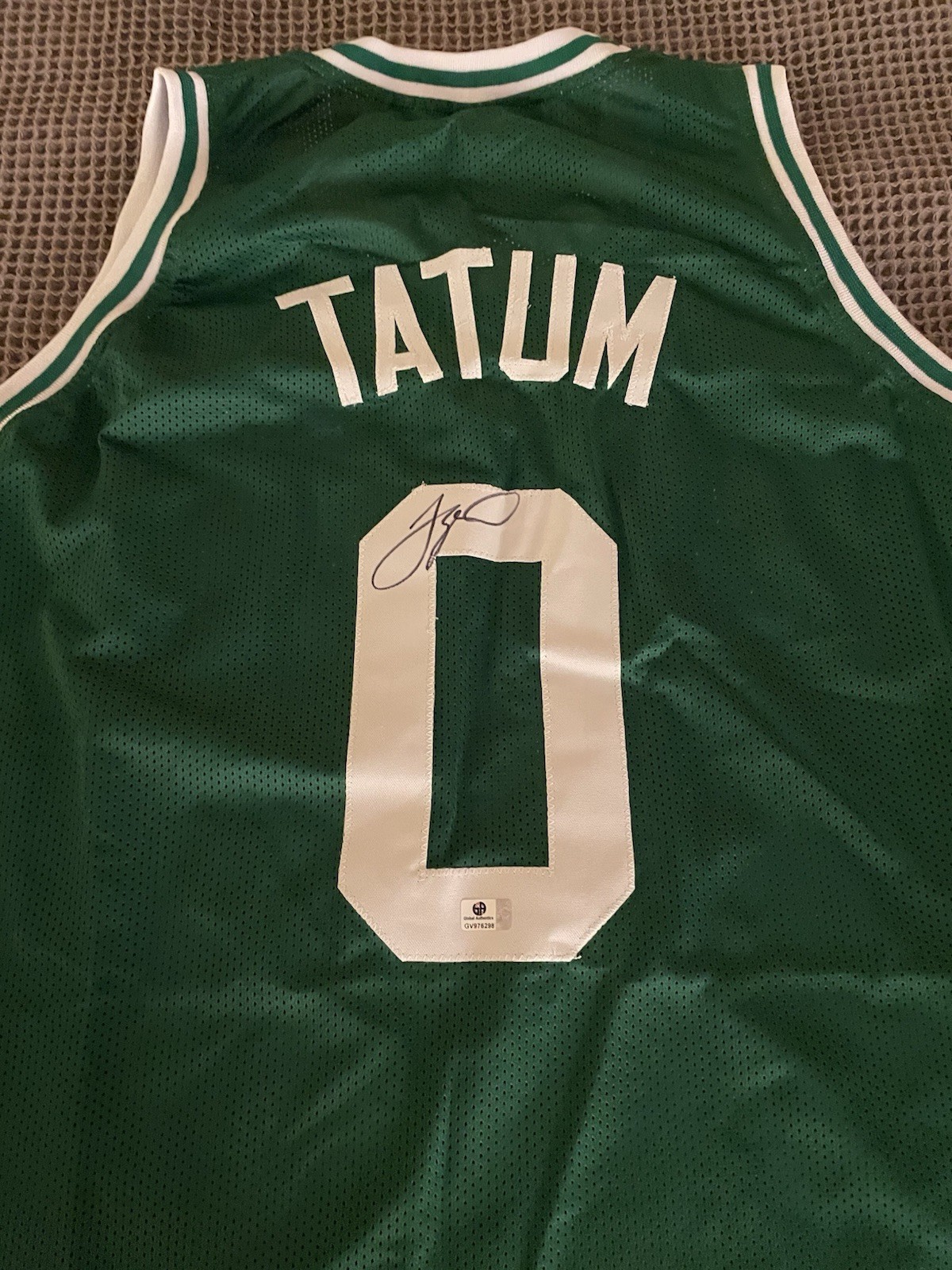 Jayson Tatum SIGNED Boston Celtics Custom Jersey AUTOGRAPHED COA Nice