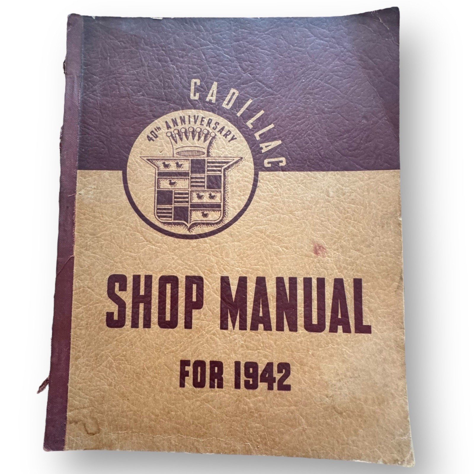 Original GM 40th Anniversary 1942 Cadillac Shop Manual General Motors Series 62