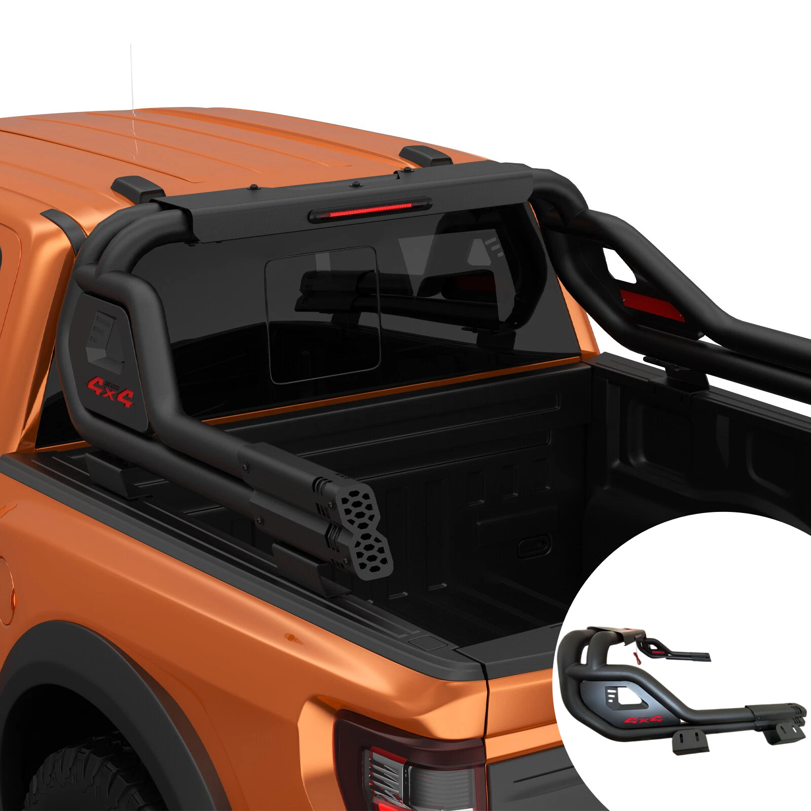 New Adjustable Chase Rack Truck Bed Sport Roll Bar For Full-Size Pickup