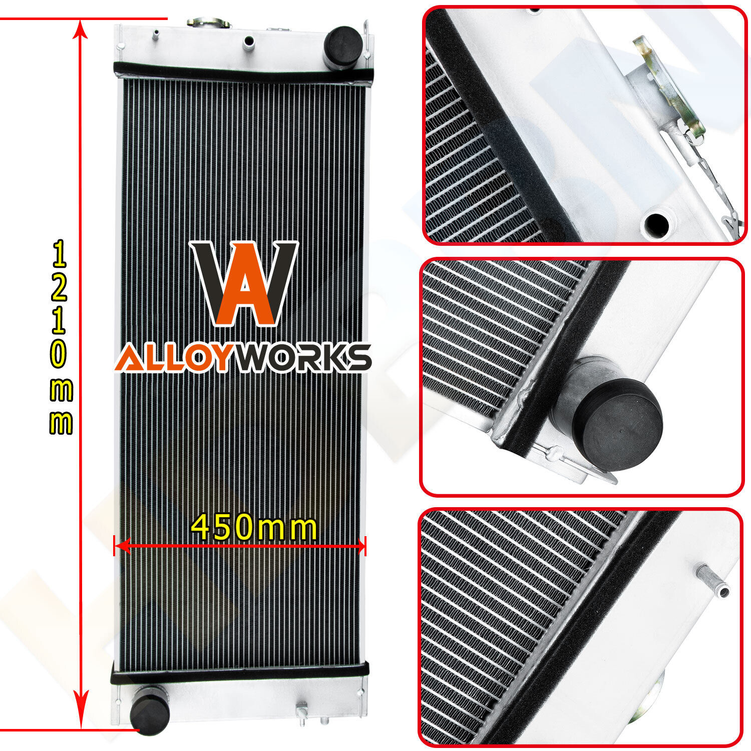 Aluminum Core Radiator For Komatsu PC400-7 PC400-7-M1 PC450-7 2080371110