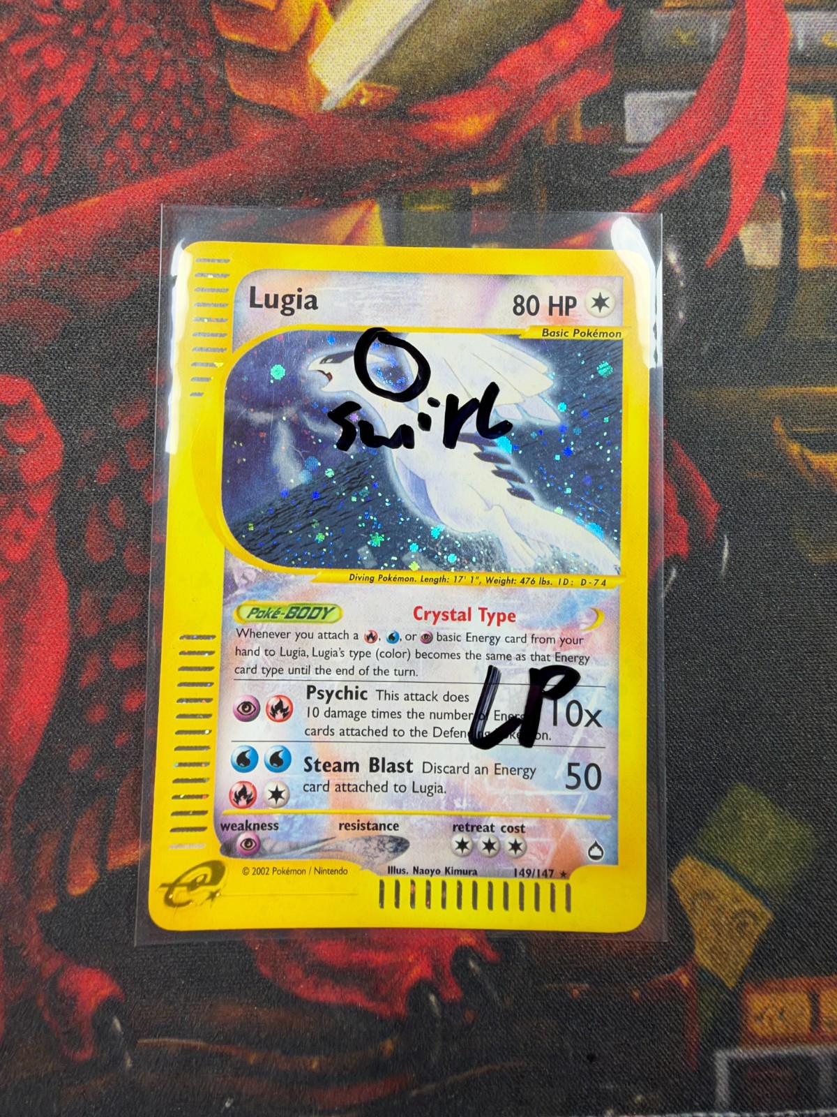 LP **HEAD SWIRL** 2003 Pokemon Aquapolis 149/147 Lugia - Holo