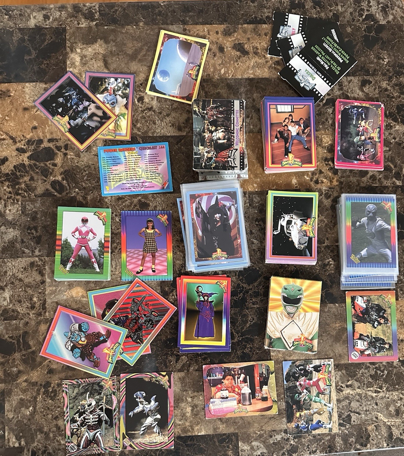 Vintage Mighty Morphin Power Rangers Trading Cards Huge Lot Partial Sets MMPR Vintage Mighty Morphin Power Rangers Trading Cards Huge Lot Partial Sets MMPR