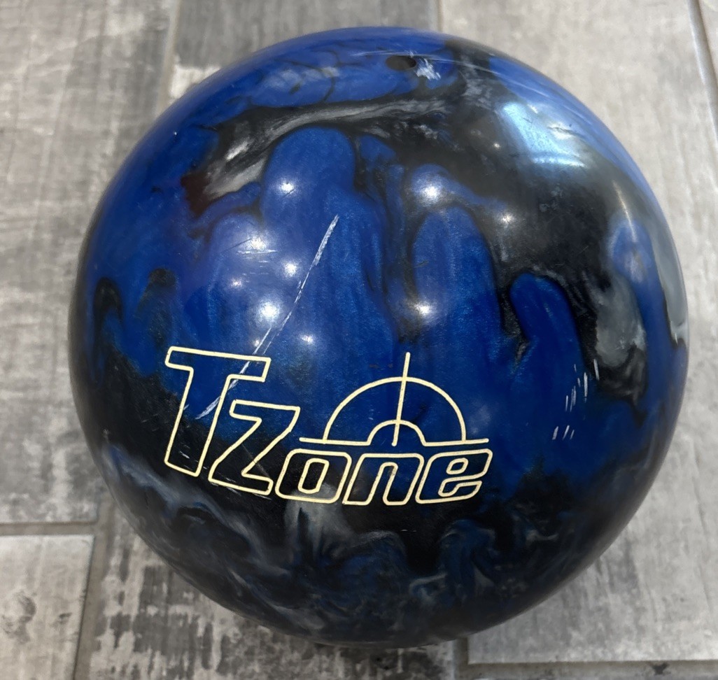 Brunswick T-Zone Blue Black Gray Marble Swirl Bowling Ball 12LBS Drilled Brunswick T-Zone Blue Black Gray Marble Swirl Bowling Ball 12LBS Drilled